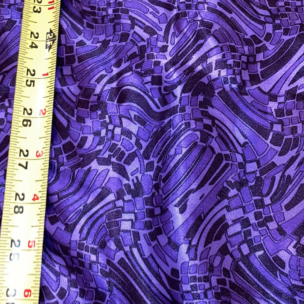 2.5yards of purple soft & satiny polyester fabric